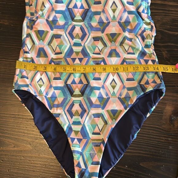 La Blanca Navy Blue Reversible Riviera Bandeau One Piece Swimsuit - Picture 10 of 12